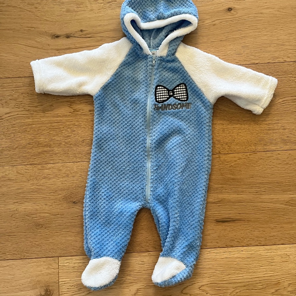 Blue and White Kids One Piece